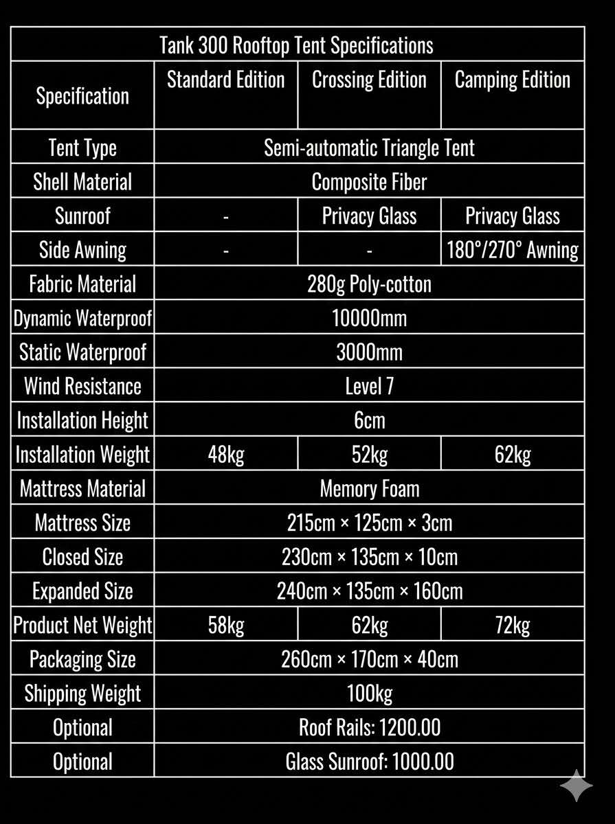V-Life Integrated Roof Top Tent