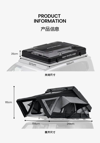 ADA Rooftop Tent - ABS Shell Side Open Tent