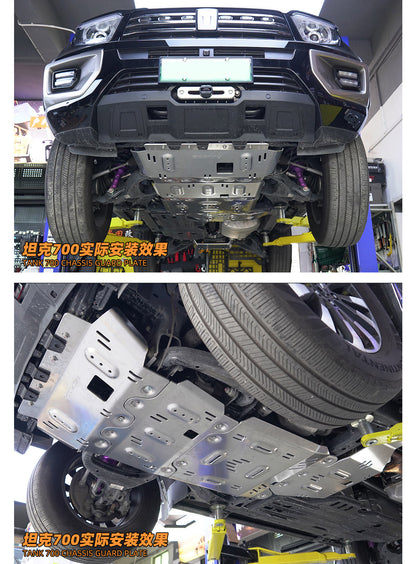 Tank 300/500/700 5052 series aluminum-magnesium alloy 8mm skid plate