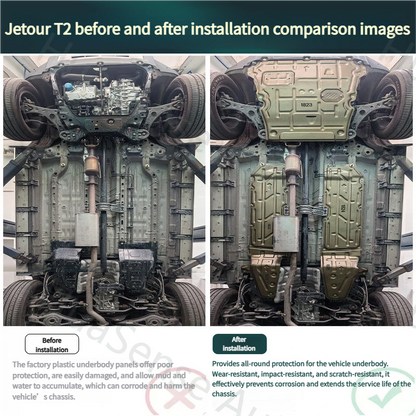 Jetour T1/T2 Petrol Version Underbody Skid Plate 2mm