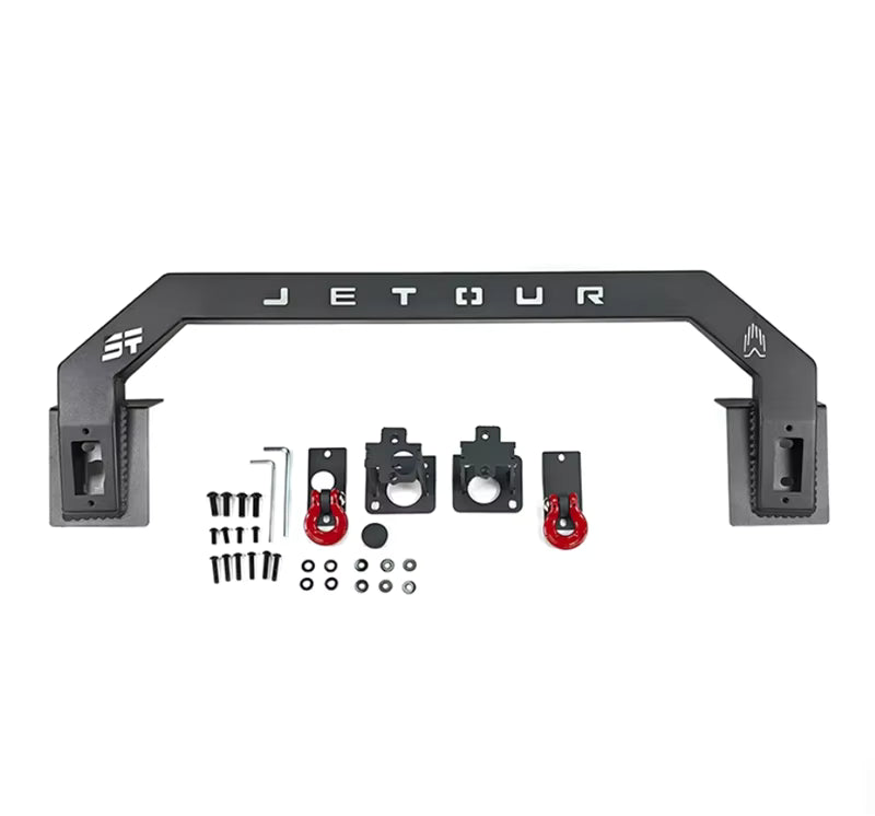 Jetour T2 Front Bumper with Red Tow Hooks