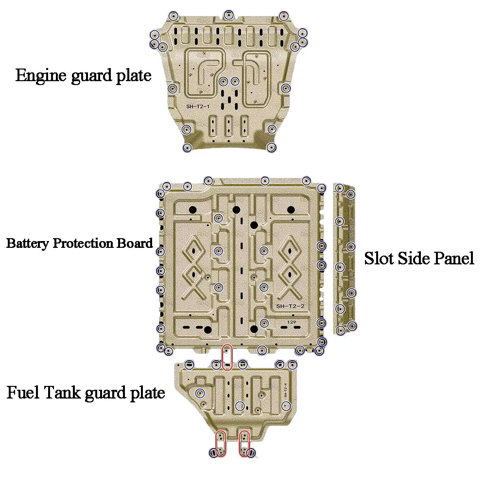 Jetour T2 i-DM Version Underbody Skid Plate 2.5mm