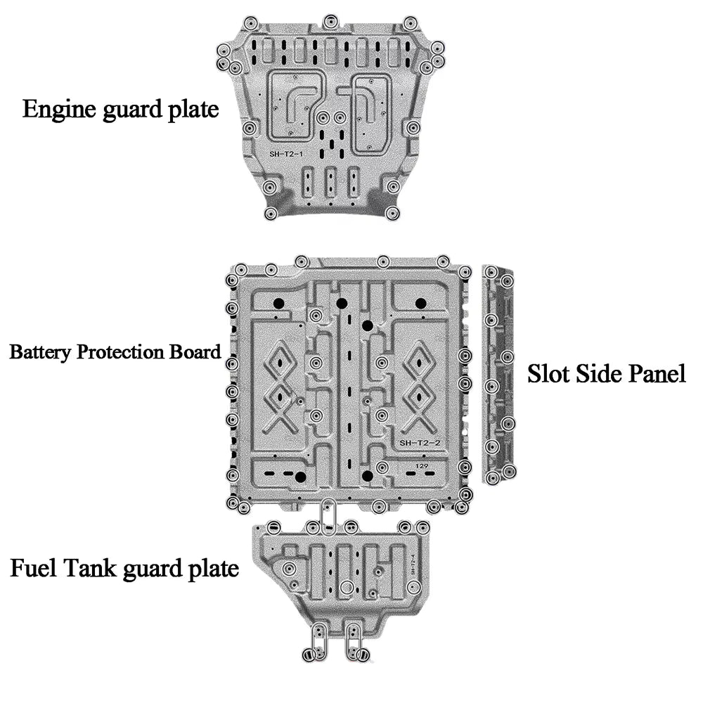 Jetour T2 i-DM Version Underbody Skid Plate 2.5mm