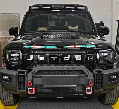 Jetour T2 Front Bumper with Red Tow Hooks