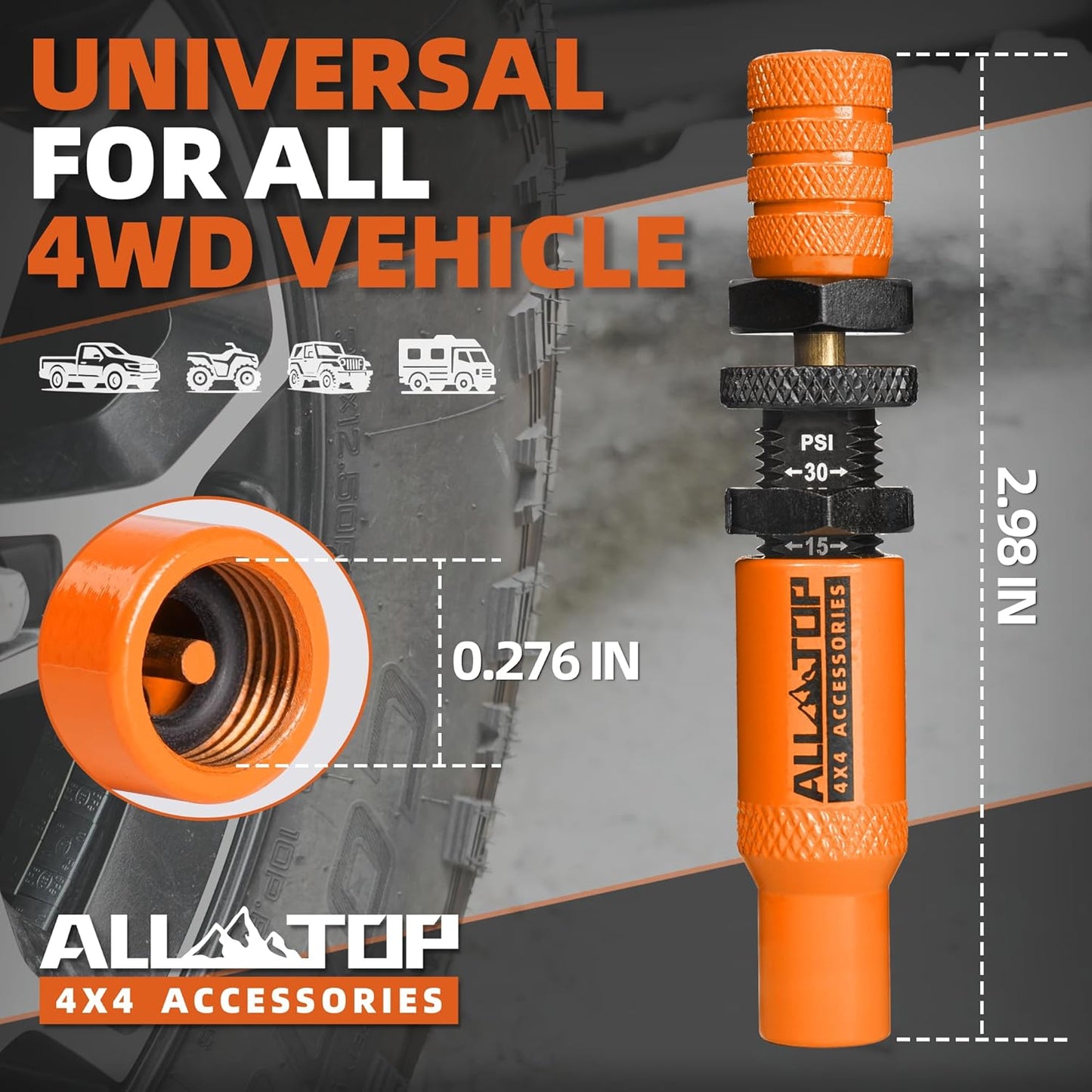ALLTOP Tire Deflator Valve Kit