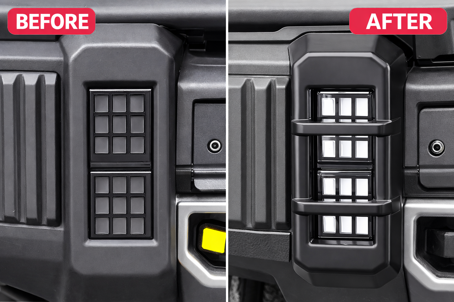 Jetour T2 Front & Rear Fog Light Covers