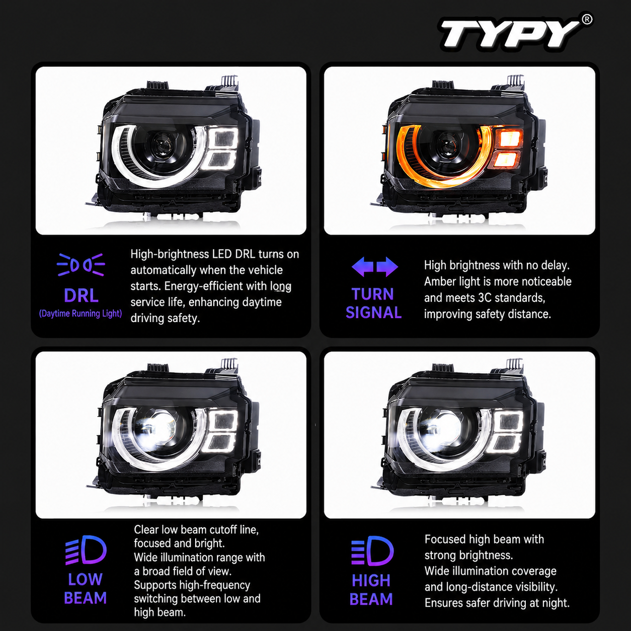 Jetour T2 Laser Projector Headlight - Type A