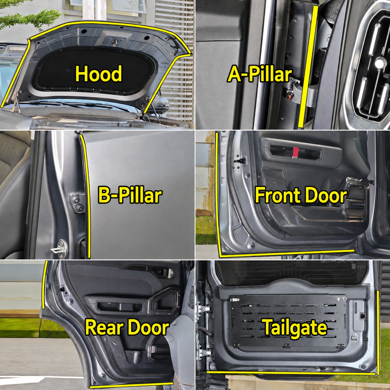 Jetour T2 Full Vehicle Soundproof Sealing Strip Kit