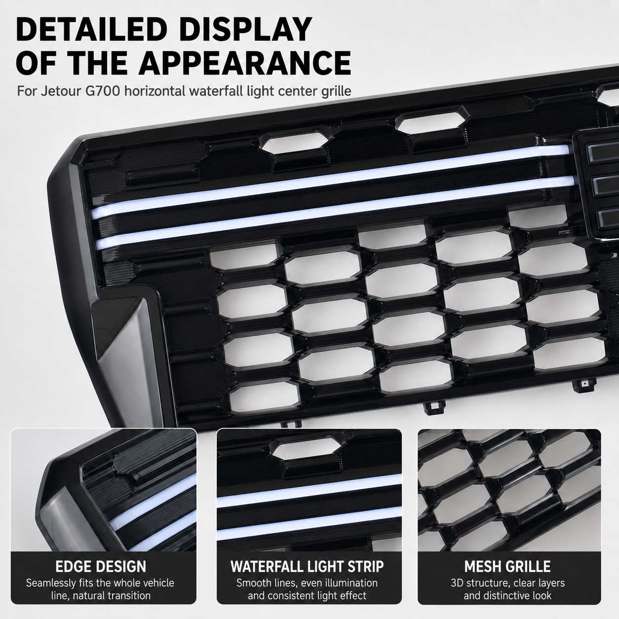 Jetour G700 Waterfall LED Front Grille