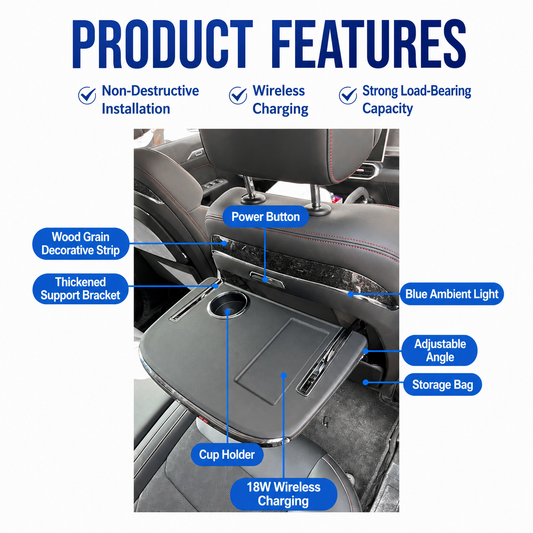 Jetour T2 Rear Seat Back Table