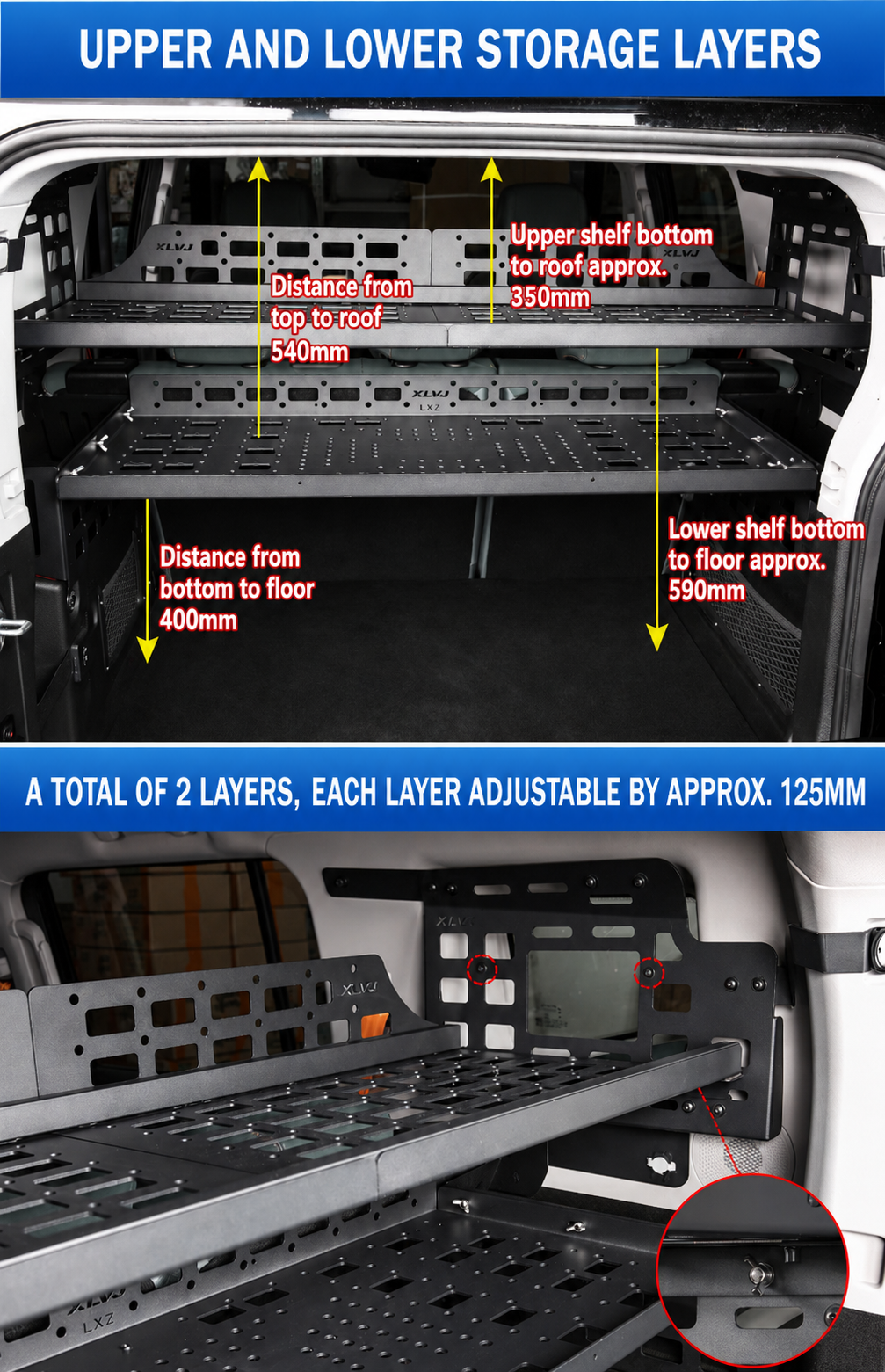 Jetour T2 Trunk Storage Rack