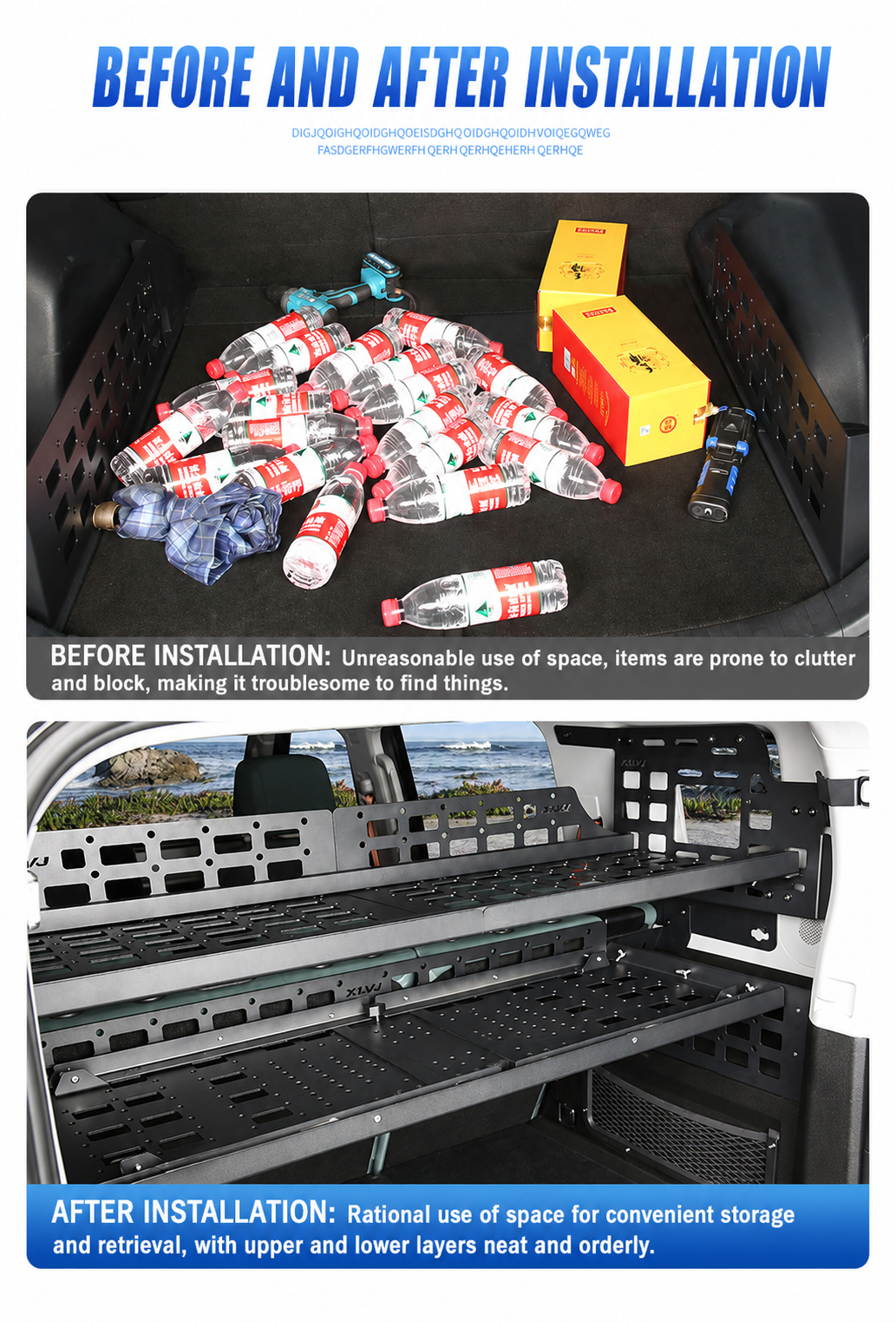 Jetour T2 Trunk Storage Rack