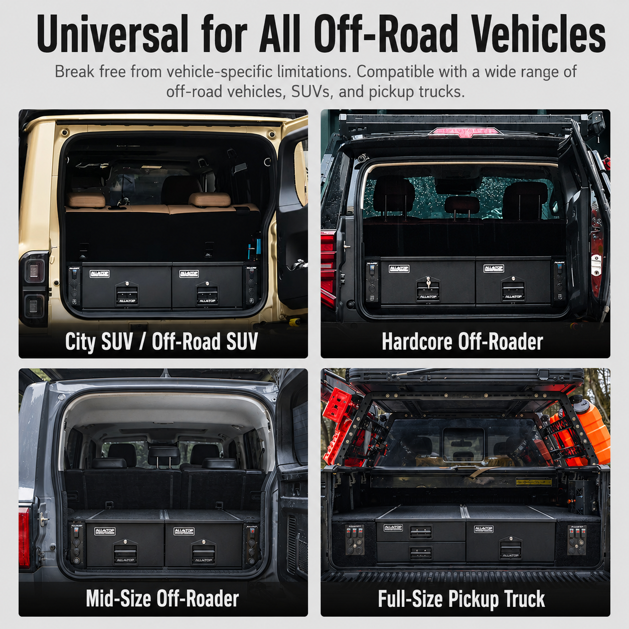 Alltop Rear Trunk Storage Drawer Box