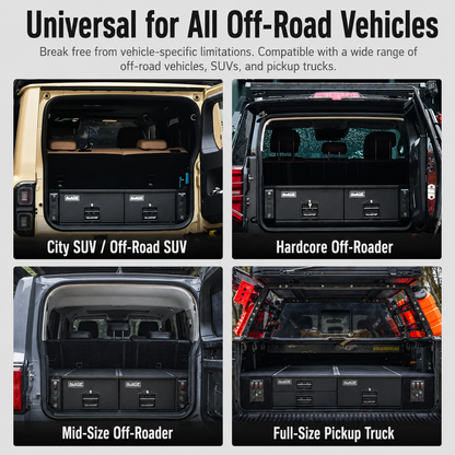 Alltop Rear Trunk Storage Drawer Box