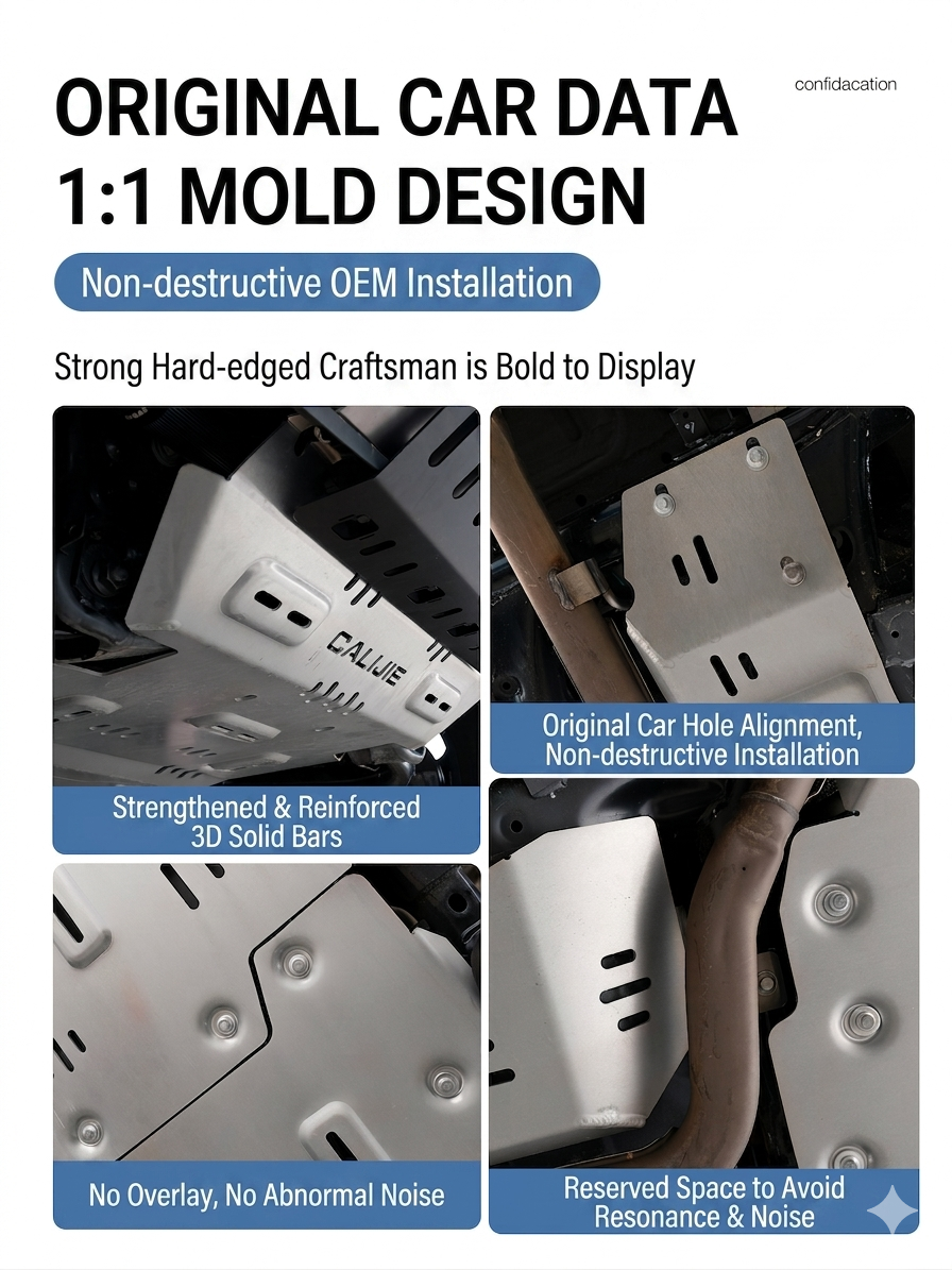 Jetour G700 5052 Series Aluminum-Magnesium Alloy Skid Plate