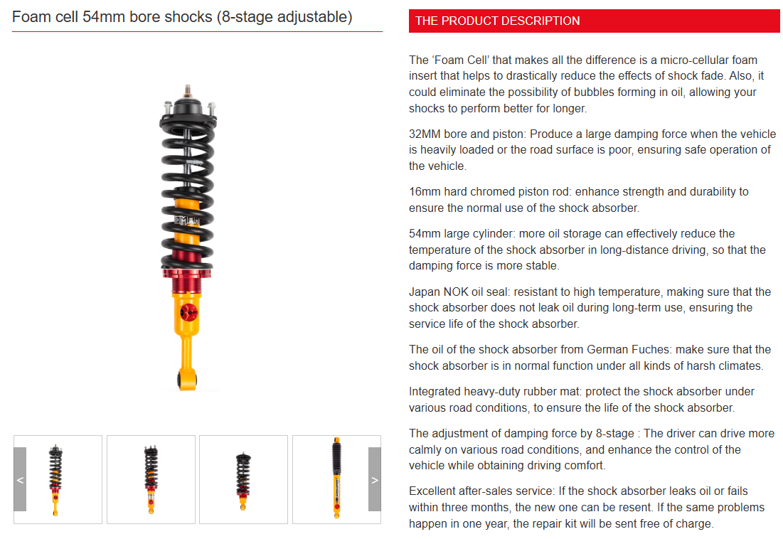 Tank 300/500 Mamba Adjustable Suspension Lift Kit