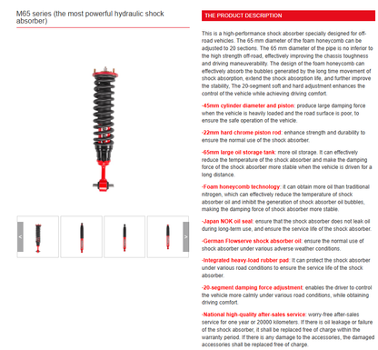 Tank 300/500 Mamba Adjustable Suspension Lift Kit