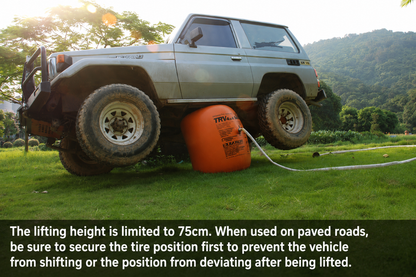 Off-Road Inflatable Air Jack with Exhaust and Air Compressor Inflation Options