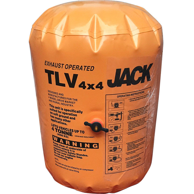 Off-Road Inflatable Air Jack with Exhaust and Air Compressor Inflation Options