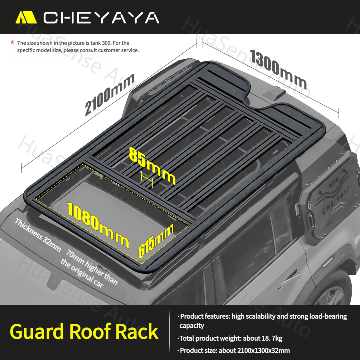 Tank 300/500/700 CHEYAYA Series Roof Rack