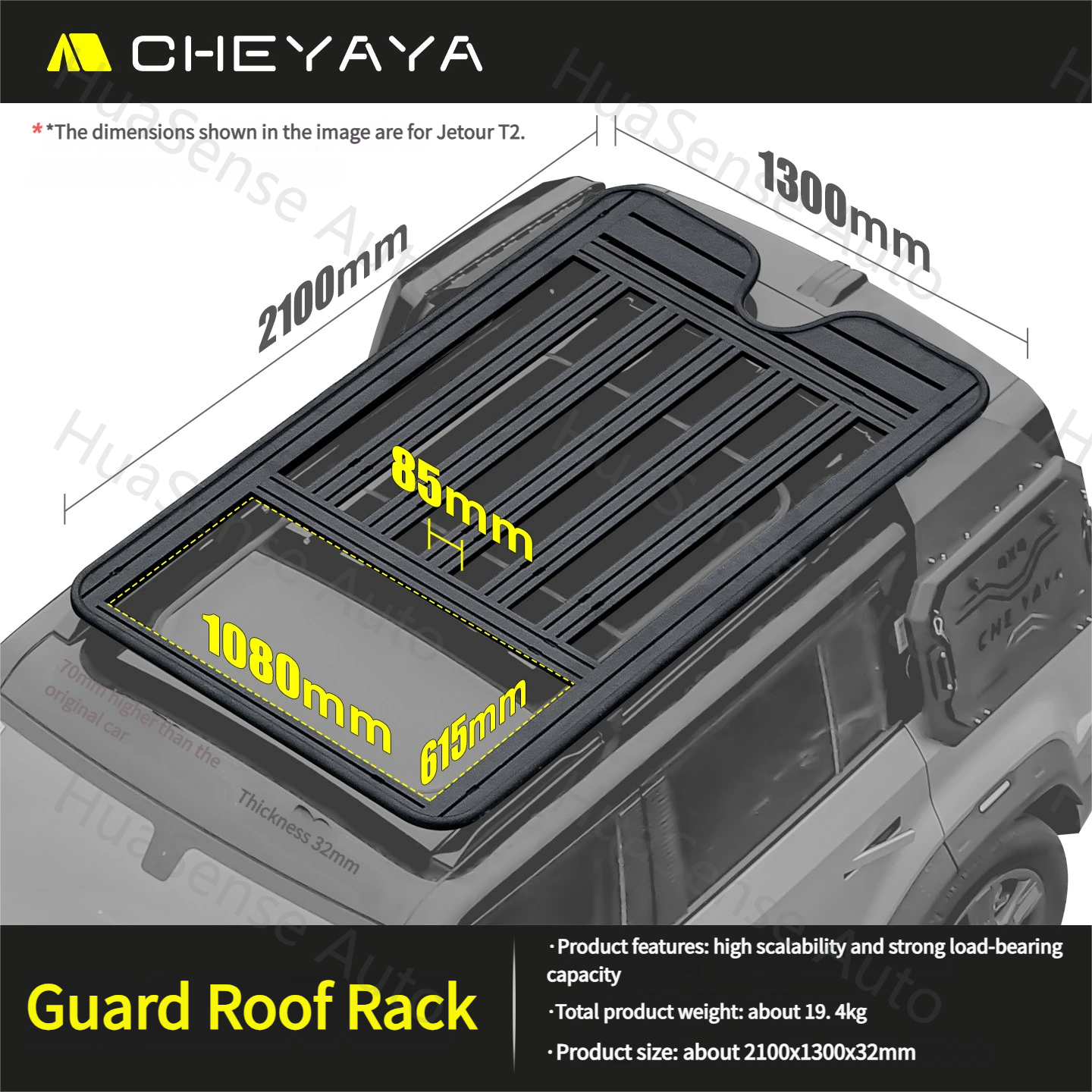 Jetour T2 CHEYAYA Series Roof Platform Set