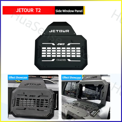 Jetour T2 Roof Rack, Side Storage Bag, Side Window Panel